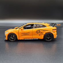 Load image into Gallery viewer, Explorafind 2019 Jaguar I-Pace e-Trophy Orange 1:32 Die Cast Car
