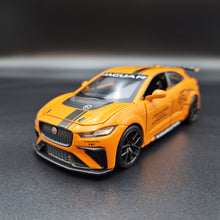 Load image into Gallery viewer, Explorafind 2019 Jaguar I-Pace e-Trophy Orange 1:32 Die Cast Car
