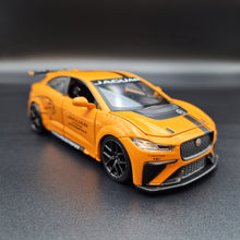 Load image into Gallery viewer, Explorafind 2019 Jaguar I-Pace e-Trophy Orange 1:32 Die Cast Car
