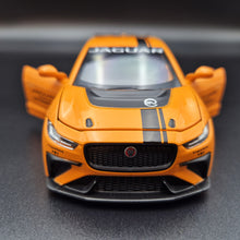 Load image into Gallery viewer, Explorafind 2019 Jaguar I-Pace e-Trophy Orange 1:32 Die Cast Car
