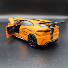 Load image into Gallery viewer, Explorafind 2019 Jaguar I-Pace e-Trophy Orange 1:32 Die Cast Car
