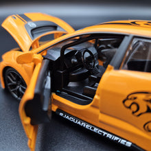 Load image into Gallery viewer, Explorafind 2019 Jaguar I-Pace e-Trophy Orange 1:32 Die Cast Car
