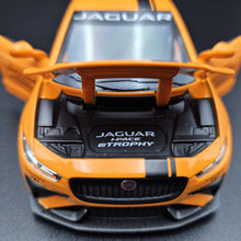 Load image into Gallery viewer, Explorafind 2019 Jaguar I-Pace e-Trophy Orange 1:32 Die Cast Car
