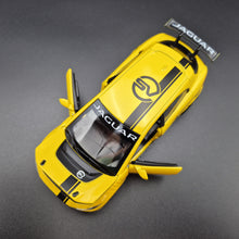 Load image into Gallery viewer, Explorafind 2019 Jaguar I-Pace e-Trophy Yellow 1:32 Die Cast Car
