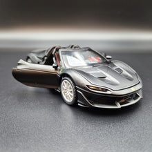 Load image into Gallery viewer, Explorafind 2018 Ferrari J50 Satin Black 1:32 Die Cast Car
