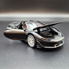 Load image into Gallery viewer, Explorafind 2018 Ferrari J50 Satin Black 1:32 Die Cast Car
