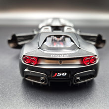 Load image into Gallery viewer, Explorafind 2018 Ferrari J50 Satin Black 1:32 Die Cast Car
