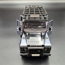 Load image into Gallery viewer, Explorafind 2012 Land Rover Defender Blue Grey 1:32 Die Cast Car
