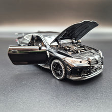 Load image into Gallery viewer, Explorafind 2023 BMW M4 G82 Coupe Black 1:32 Die Cast Car
