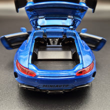 Load image into Gallery viewer, Explorafind 2019 Mercedes-Benz GT Blue 1:32 Die Cast Car
