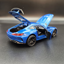 Load image into Gallery viewer, Explorafind 2019 Mercedes-Benz GT Blue 1:32 Die Cast Car
