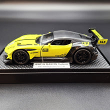 Load image into Gallery viewer, Explorafind 2021 Aston Martin Vulcan Lime 1:32 Die Cast Car
