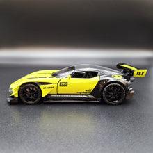 Load image into Gallery viewer, Explorafind 2021 Aston Martin Vulcan Lime 1:32 Die Cast Car
