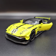 Load image into Gallery viewer, Explorafind 2021 Aston Martin Vulcan Lime 1:32 Die Cast Car
