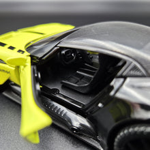 Load image into Gallery viewer, Explorafind 2021 Aston Martin Vulcan Lime 1:32 Die Cast Car
