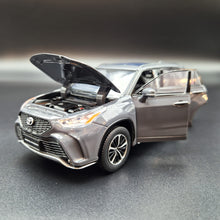 Load image into Gallery viewer, Explorafind 2021 Toyota Highlander XSE Grey 1:32 Die Cast Car
