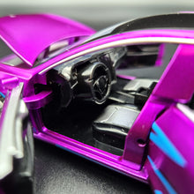 Load image into Gallery viewer, Explorafind 2021 Tesla Model 3 Purple 1:32 Die Cast Car
