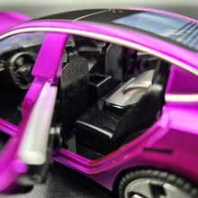 Load image into Gallery viewer, Explorafind 2021 Tesla Model 3 Purple 1:32 Die Cast Car
