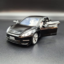 Load image into Gallery viewer, Explorafind 2021 Tesla Model 3 Black 1:32 Die Cast Car
