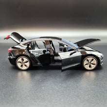 Load image into Gallery viewer, Explorafind 2021 Tesla Model 3 Black 1:32 Die Cast Car
