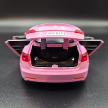 Load image into Gallery viewer, Explorafind 2021 Tesla Model 3 Pink 1:32 Die Cast Car
