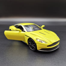 Load image into Gallery viewer, Explorafind 2022 Aston Martin DB11 AMR Neon Yellow 1:32 Die Cast Car
