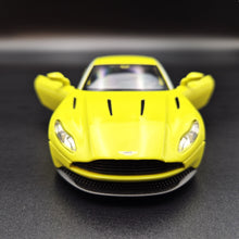 Load image into Gallery viewer, Explorafind 2022 Aston Martin DB11 AMR Neon Yellow 1:32 Die Cast Car
