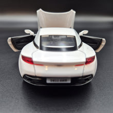 Load image into Gallery viewer, Explorafind 2022 Aston Martin DB11 AMR White 1:32 Die Cast Car
