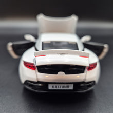 Load image into Gallery viewer, Explorafind 2022 Aston Martin DB11 AMR White 1:32 Die Cast Car
