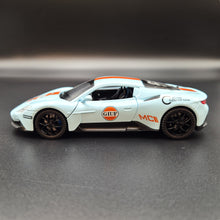 Load image into Gallery viewer, Explorafind 2023 Maserati MC20 Gulf Blue 1:32 Die Cast Car
