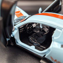 Load image into Gallery viewer, Explorafind 2023 Maserati MC20 Gulf Blue 1:32 Die Cast Car
