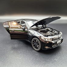 Load image into Gallery viewer, Explorafind 2023 BMW 3 Series 320i Black 1:32 Die Cast Car
