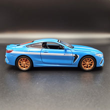 Load image into Gallery viewer, Explorafind 2023 BMW M8 Manhart MH8 800 Blue 1:32 Die Cast Car
