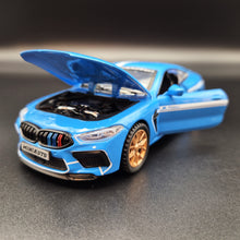 Load image into Gallery viewer, Explorafind 2023 BMW M8 Manhart MH8 800 Blue 1:32 Die Cast Car
