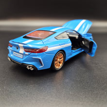 Load image into Gallery viewer, Explorafind 2023 BMW M8 Manhart MH8 800 Blue 1:32 Die Cast Car
