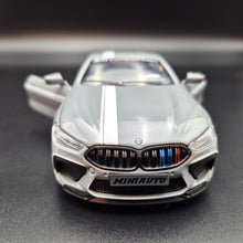 Load image into Gallery viewer, Explorafind 2023 BMW M8 Manhart MH8 800 Grey 1:32 Die Cast Car
