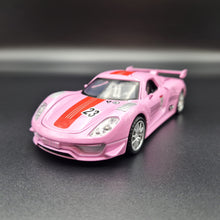 Load image into Gallery viewer, Explorafind 2015 Porsche 918 Spyder RSR Pink 1:32 Die Cast Car
