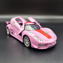 Load image into Gallery viewer, Explorafind 2015 Porsche 918 Spyder RSR Pink 1:32 Die Cast Car
