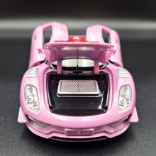 Load image into Gallery viewer, Explorafind 2015 Porsche 918 Spyder RSR Pink 1:32 Die Cast Car
