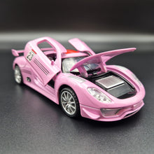 Load image into Gallery viewer, Explorafind 2015 Porsche 918 Spyder RSR Pink 1:32 Die Cast Car
