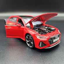 Load image into Gallery viewer, Explorafind 2022 Audi RS6 Avant Red 1:32 Die Cast Car
