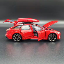 Load image into Gallery viewer, Explorafind 2022 Audi RS6 Avant Red 1:32 Die Cast Car
