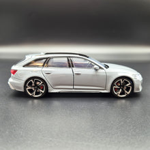 Load image into Gallery viewer, Explorafind 2022 Audi RS6 Avant Grey 1:32 Die Cast Car
