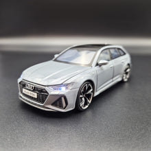 Load image into Gallery viewer, Explorafind 2022 Audi RS6 Avant Grey 1:32 Die Cast Car
