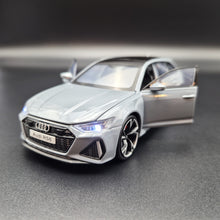 Load image into Gallery viewer, Explorafind 2022 Audi RS6 Avant Grey 1:32 Die Cast Car
