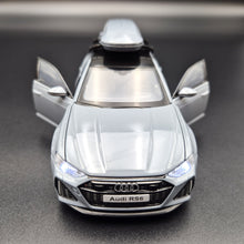 Load image into Gallery viewer, Explorafind 2022 Audi RS6 Avant Grey 1:32 Die Cast Car
