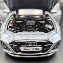 Load image into Gallery viewer, Explorafind 2022 Audi RS6 Avant Grey 1:32 Die Cast Car
