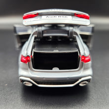 Load image into Gallery viewer, Explorafind 2022 Audi RS6 Avant Grey 1:32 Die Cast Car
