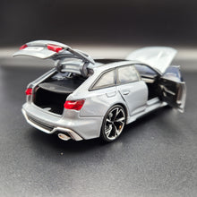 Load image into Gallery viewer, Explorafind 2022 Audi RS6 Avant Grey 1:32 Die Cast Car
