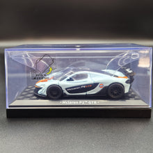 Load image into Gallery viewer, Explorafind 2016 McLaren P1 GTR Gulf Blue 1:40 Die Cast Car
